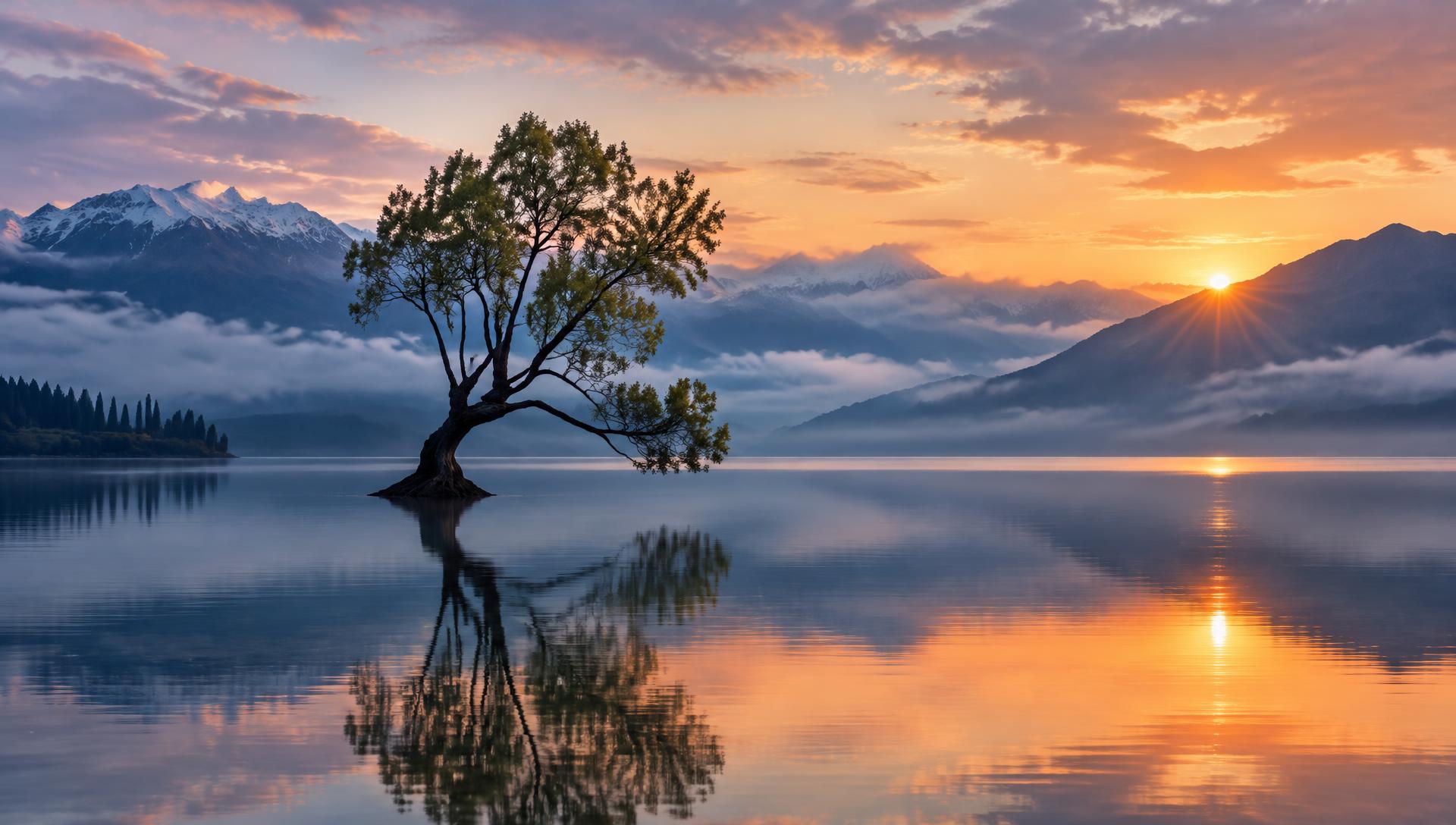 That Wanaka Tree at sunrise
